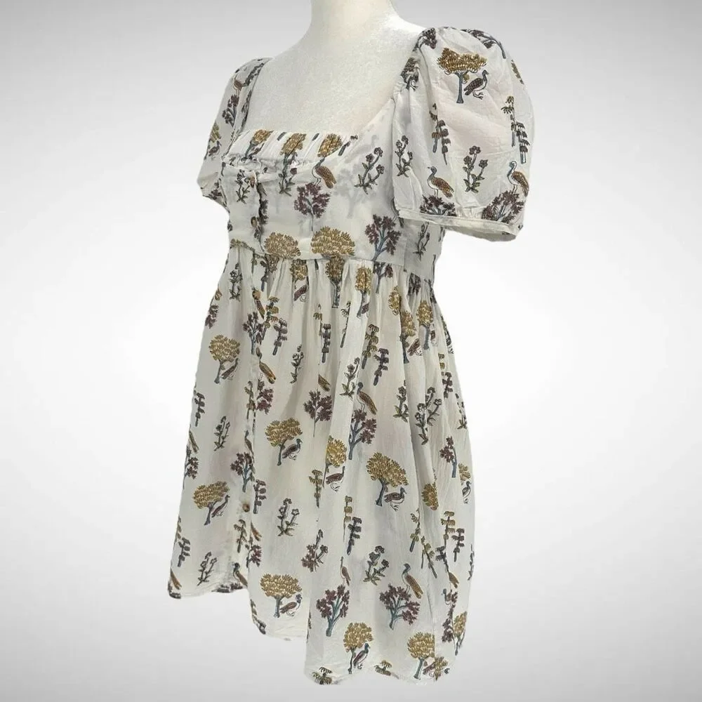 Ciao Lucia Diana Meadow Block Floral Print Mini Dress Size Small Cottage Boho - Picture 3 of 10